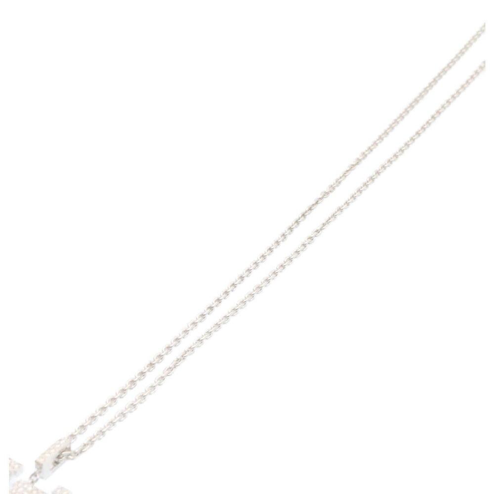 Louis Vuitton White Gold Diamond Pandantif LV XL Necklace Silver - Picture 4 of 7